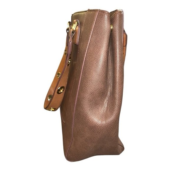 Adrienne Vittadini Tote Handbag Brown pre-loved excellent condition faux leather - Picture 4 of 11